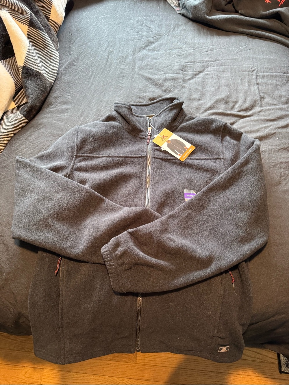 ZeroXposur Men's Black Full-Zip Fleece Jacket